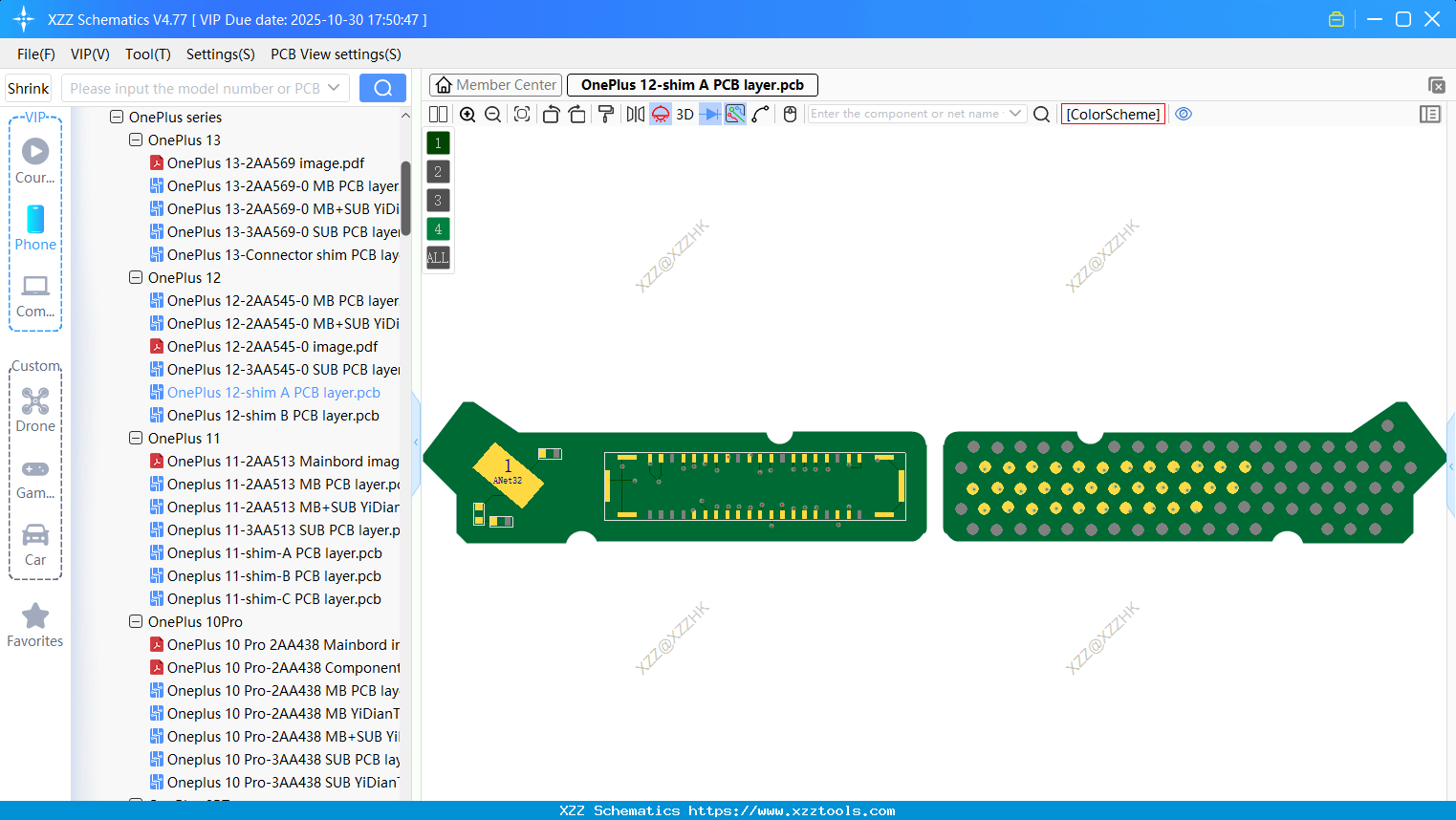 OnePlus 12-shim A PCB Layer